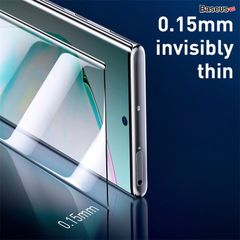 Bộ 2 miếng Film dán chống trầy Full màn hình cho Note 10/10 Plus Baseus 0.15mm Full-screen Curved Anti-explosion (2 Pcs/set, Soft screen protector)