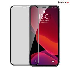 Bộ 02 kính cường lực full màn hình chống bể mép cho iPhone 11 Series Baseus 0.23mm Curved-screen Tempered Glass Protector (02 Pcs/set, PET Soft Edge, Crack-resistant edges )