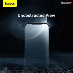 Kính cường lực chống bám vân tay dùng cho dòng iPhone 12 Baseus 0.25mm Full-glass Frosted Tempered Glass Film (Bộ 2 miếng nhám, Anti Finger Print, Full Coverage Tempered Glass)