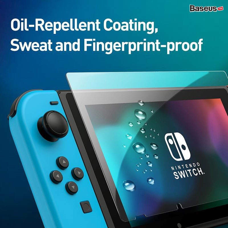 Kính cường lực Baseus 0.3mm All Glass Tempered Film dùng cho Nintendo Switch (bộ 2 miếng)