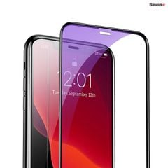 Kính cường lực 3D, 5 lớp chống trầy dùng cho iPhone 11/Pro/Pro Max Baseus Full-Screen and Full-glass Tempered Glass (0.3mm, full kính, full viền, Bộ 2 cái + Khung cố định hỗ trợ dán)