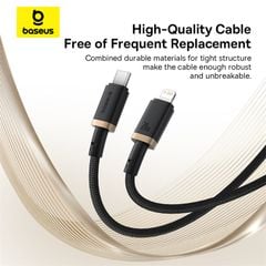 Cáp Sạc Nhanh Baseus Dura Series C to Lightning 20W (480Mbps)