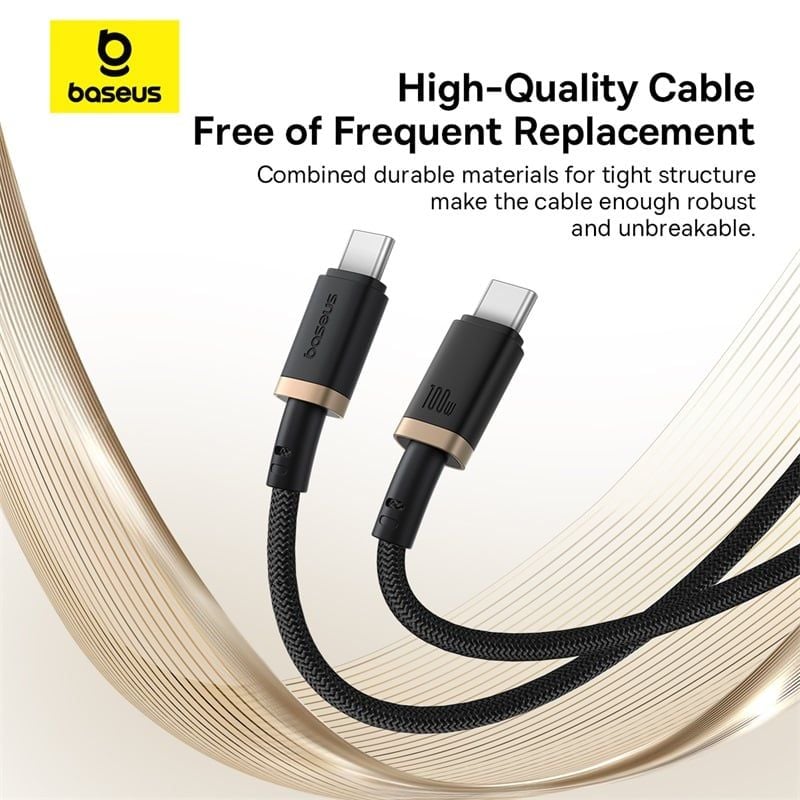 Cáp Sạc Nhanh Baseus Dura Series C to C 100W (20V/5A, 480Mbps)