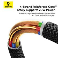 Cáp Sạc Nhanh Baseus Dura Series C to Lightning 20W (480Mbps)