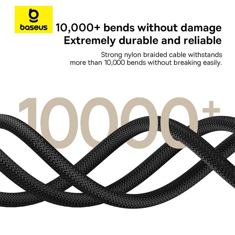 Cáp Sạc Nhanh Baseus Dura Series USB to Lightning 2.4A (480Mbps)