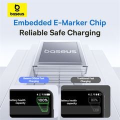 Cáp Sạc Nhanh USB to Type-C Baseus Display 2 100W (Digital Display, 480Mbps)