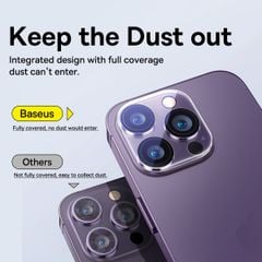 Kính Bảo Vệ Camera Baseus Crystal Series HD Full-frame for iP 15/16 Series (Pack of 2 with 2 cleaning kits)