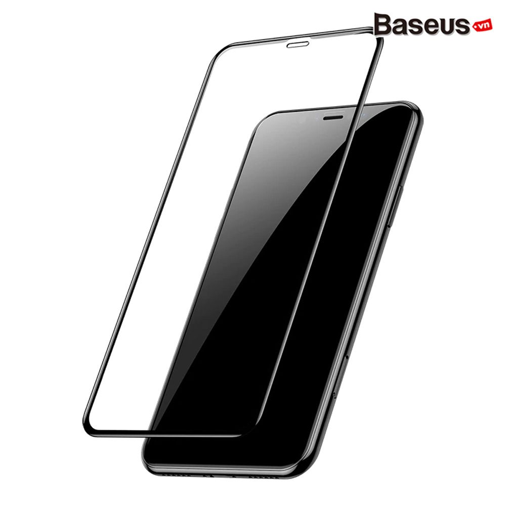 Kính cường lực tràn viền 5 lớp siêu bền Baseus Arc-Surface 4D cho iPhone XR/ XS/ XS Max (0.2mm, All-Screen, Curved, Ultrathin)