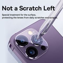 Kính Bảo Vệ Camera Baseus Crystal Series HD Full-frame for iP 15/16 Series (Pack of 2 with 2 cleaning kits)