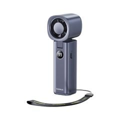 Quạt Cầm Tay Baseus GoTrip DT1 High-Speed (4000mAh, 8.5H, Digital Display, 19000RPM & 5m/s, 5 Speed Settings, 90° Foldable)