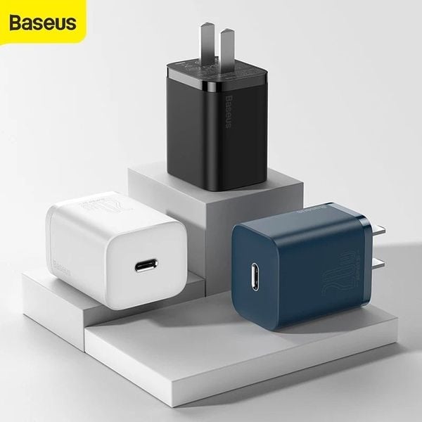 Bộ sạc nhanh, nhỏ gọn Baseus Super Si Quick Charger 20W dùng cho iPhone 12/iP11/XS Max (Type C, 20W/18W, PD/QC3.0 Quick charger)