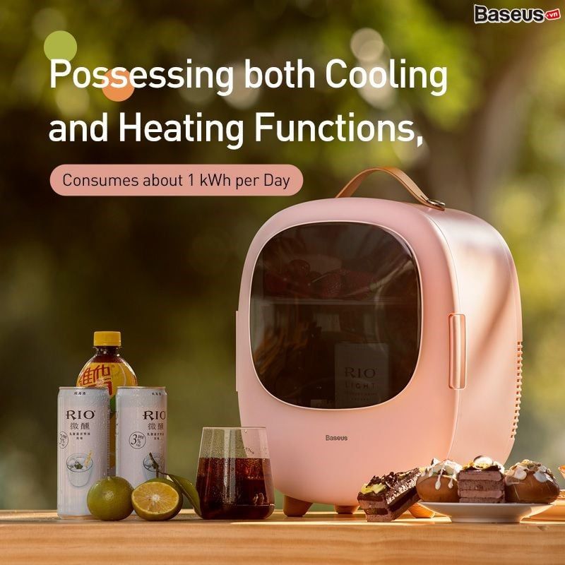 Tủ Lạnh Mini Baseus Zero Space Refrigerator (8L Winter heat preservation and Cooling in Summer 220V Làm Mát và Giữ Ấm)