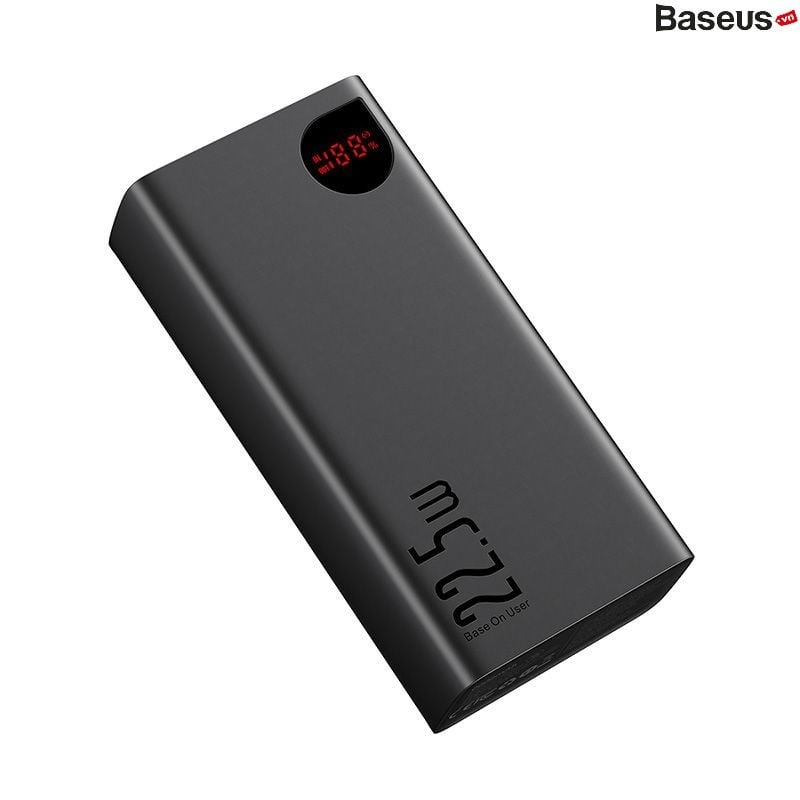 Pin dự phòng sạc nhanh, vỏ kim loại Baseus Adaman Metal Digital Display Quick Charge Power Bank  (10.000mAh/20.000mAh, 22.5W, PD/QC3.0 Quick charge Power Bank, 2022 New Edition)