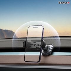 Giá Đỡ Điện Thoại Baseus T-Space Solar Electric Car Mount Cảm Biến Tự Đóng Mở (Solar charging, Auto clamping)