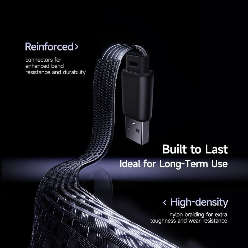Cáp Sạc Nhanh USB to Lightning Baseus MVP 3 2.4A (480Mbps, 90° Elbow Design)