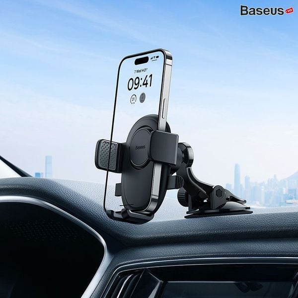 Giá Đỡ Điện Thoại Trên Ô Tô Baseus UltraControl Lite Series Car Holder Gắn Kính và Taplo Siêu Chắc Chắn (Auto Clamping)