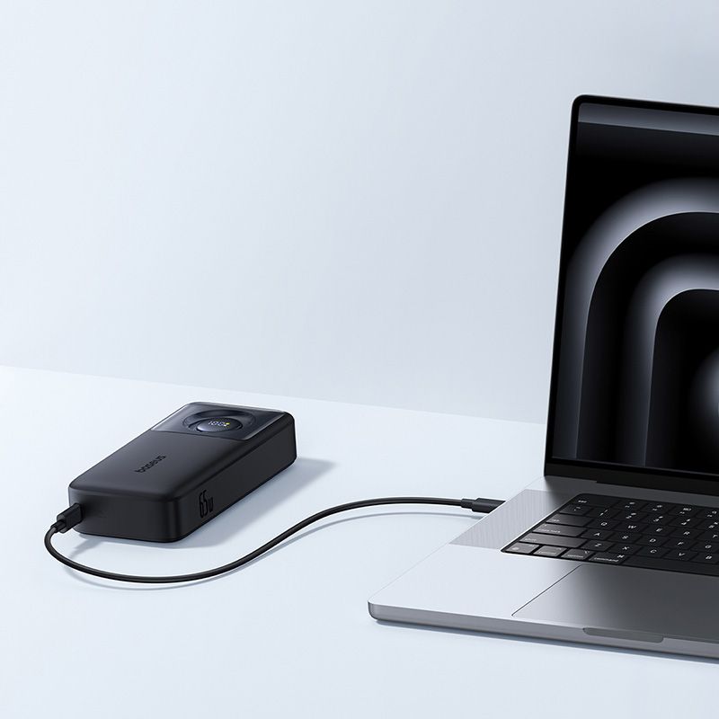 Pin Dự Phòng Tích Hợp Cáp Sạc Dây Rút Gọn Baseus Free2Pull 65W 20000mAh