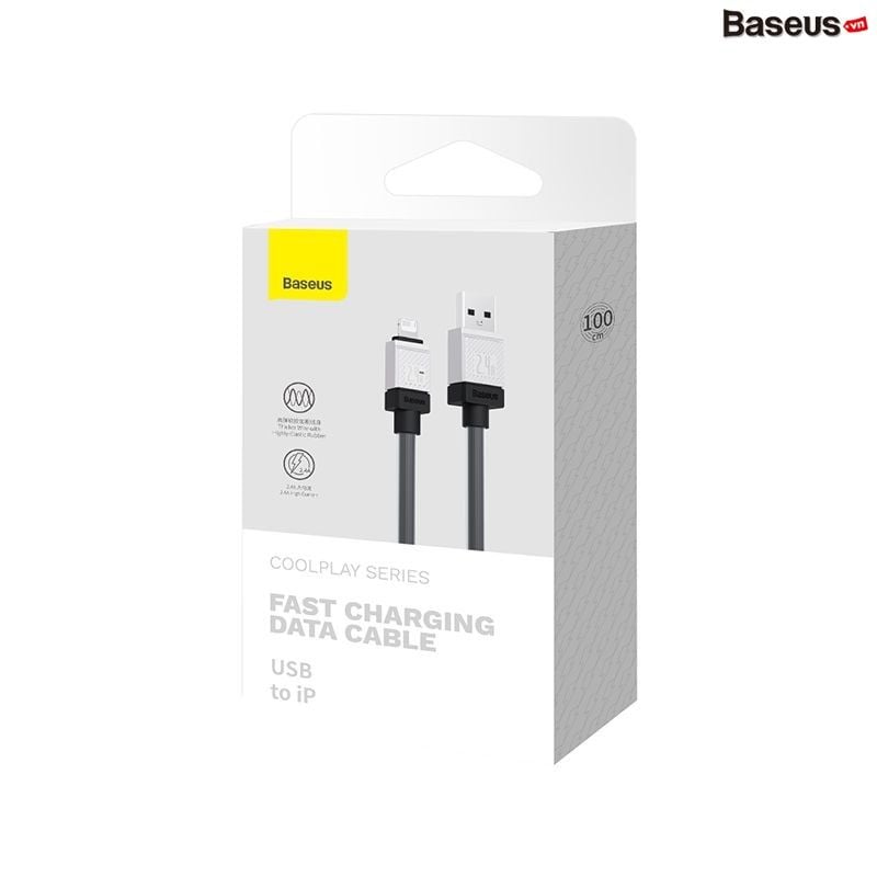 Cáp Sạc Nhanh Baseus CoolPlay Series Usb A to Lightning 2.4A Cho iPhone iPad (Fast Charging Cable Data)