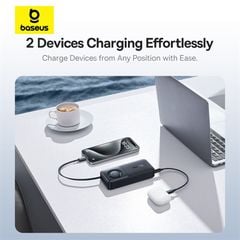 Pin Dự Phòng Tích Hợp Cáp Sạc Dây Rút Gọn Baseus Free2Pull 10000mAh 30W