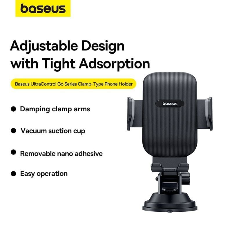 Baseus UltraControl Go Series Clamp-Type Phone Holder Dùng Cho Taplo (Suction Cup Version)