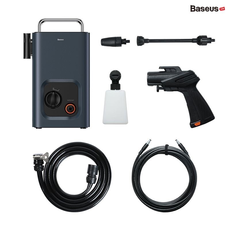 Máy Nén Rửa Xe Di Động Cao Cấp Baseus F0 Car Pressure Washer 1000W