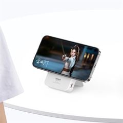 Pin sạc không dây Baseus MagPro 5000mAh 20W – Nam châm, chân đế giữ máy, sạc nhanh, box China
