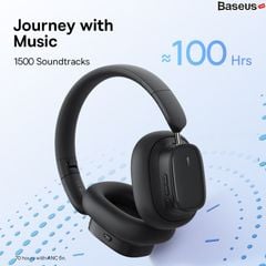 Tai Nghe Không Dây Chống Ồn Baseus Bowie H1i Bisa 3D ANC -48dB (Noise-Cancellation Wireless Headphones, Bluetooth 5.3, 100H, APP Control, No-delay & HD Stereo Gaming Earbuds)