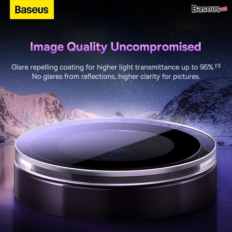 Kính Cường Lực Chống Trầy Cho Camera Baseus Glare Repelling Corning Glass Lens Protector Cho iPhone 14/16 Series