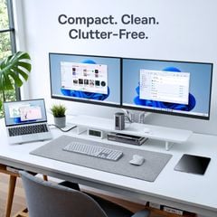 Hub Mở Rộng Đa Năng 12-in-1 Baseus NU1 Air Spacemate (USB-C to 2*HDMI 4K@60Hz+2*USB-C (10Gbps)+2*USB-A (5Gbps)+2*USB-A (480Mbps)+1*RJ45+SD/TF 3.0+1*USB-C (PD))