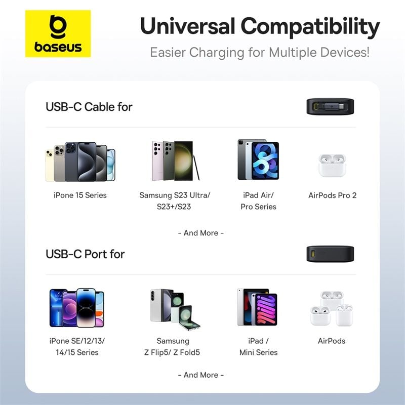 Pin Dự Phòng Tích Hợp Cáp Sạc Dây Rút Gọn Baseus Free2Pull 10000mAh 30W