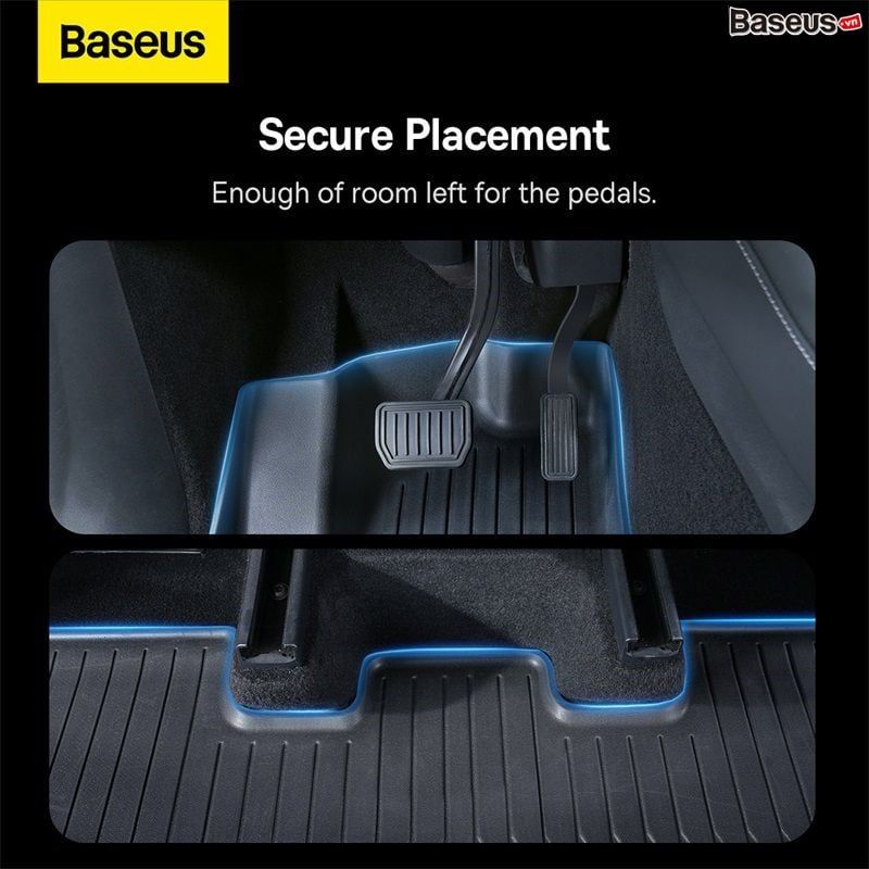 Thảm Lót Sàn Ô Tô Baseus T-Space Series 9-Piece Floor Mat for Tesla Model 3 Velvet