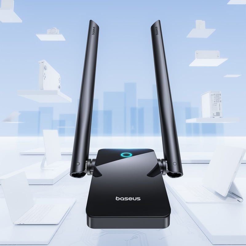 USB Wi-Fi 5/6 Baseus FastJoy Series WiFi Adapter (Ăng-ten ngoài)