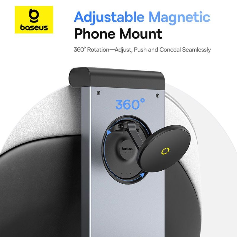 Bàn Xếp Gắn Lưng Ghế Đa Năng Dùng Trên Ô Tô Baseus MagPro II for Backseat Headrests (Xoay 360°, 180° Vertical Adjustment)