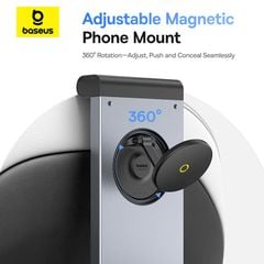 Bàn Xếp Gắn Lưng Ghế Đa Năng Dùng Trên Ô Tô Baseus MagPro II for Backseat Headrests (Xoay 360°, 180° Vertical Adjustment)