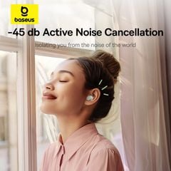 Tai Nghe Không Dây TWS Baseus AirNora 3 ANC (Bluetooth v5.4, 6.5H, -45db Noise Cancellation, 4-Mic ENC)