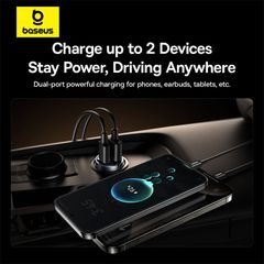 Tẩu Sạc Cho Ô Tô Baseus Tiny Star Mini 30W (USB+Type-C / 2*Type-C)