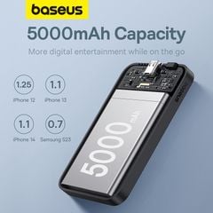 Pin Sạc Dự Phòng Không Dây Tích Hợp Nam Châm Baseus Magnetic Mini Wireless Fast Charge Power Bank 5000mAh 20W