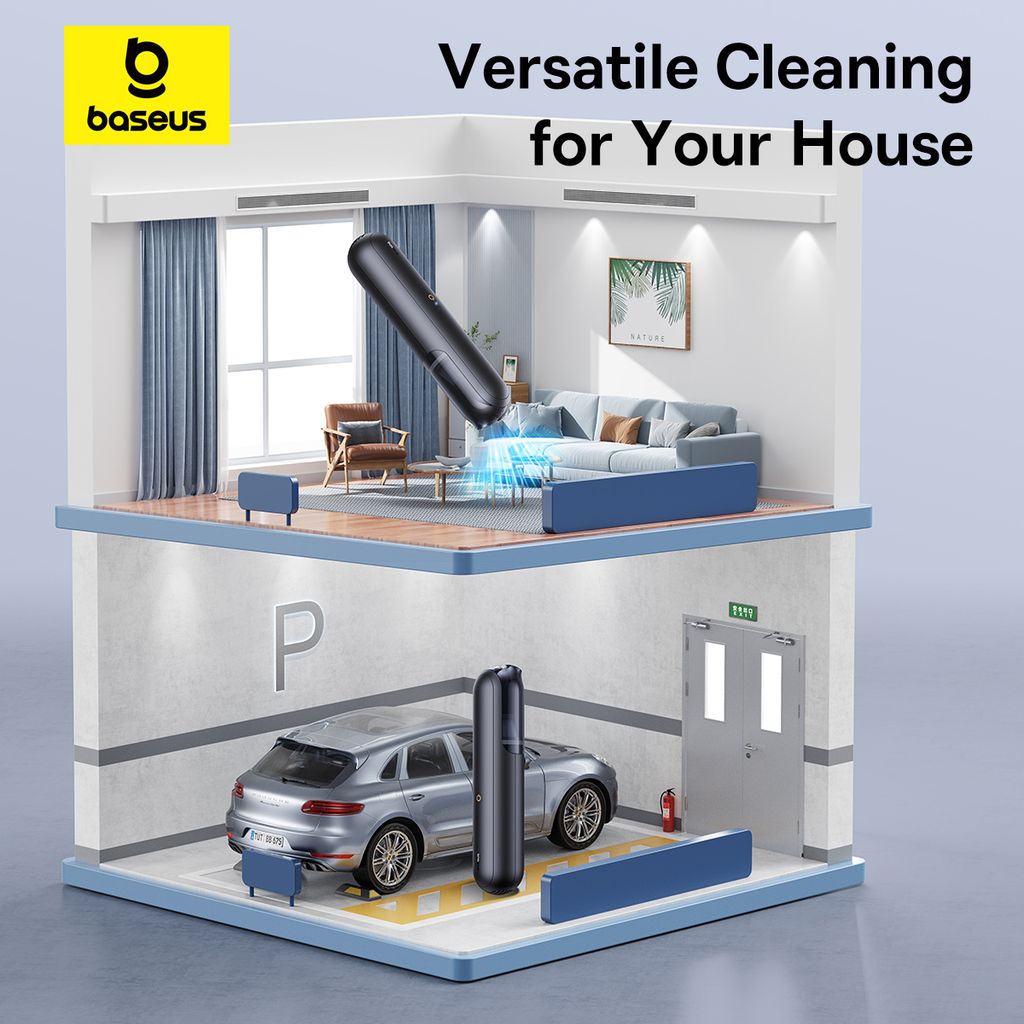 Máy Hút Bụi Cầm Tay Baseus A0 Pro Car Vacuum Cleaner (30W, 4000Pa, 2000mAh)