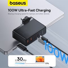 Củ Sạc Nhanh Baseus GaN5 Pro Fast Charger 2C+2U 100W