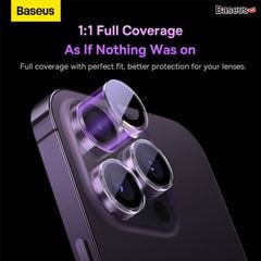 Kính Cường Lực Chống Trầy Cho Camera Baseus Glare Repelling Corning Glass Lens Protector Cho iPhone 14/16 Series