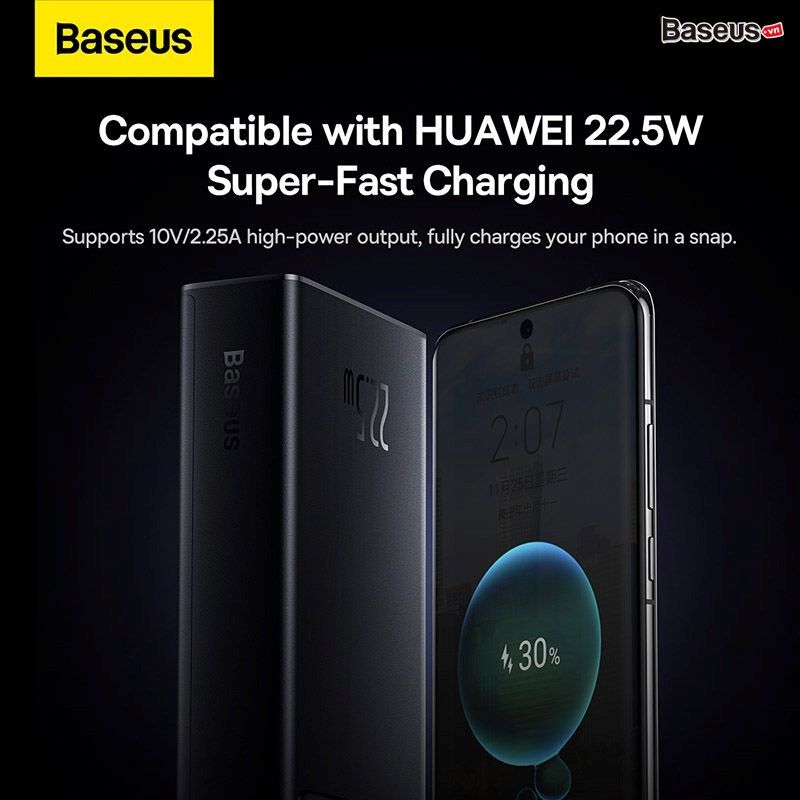 Pin sạc dự phòng Baseus Star-Lord – 20000mAh/30000mAh, màn hình LED, hỗ trợ sạc nhanh PD/QC/AFC/SCP/FCP đa thiết bị