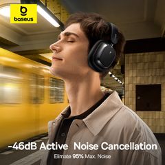 Tai Nghe Chụp Tai Không Dây Baseus Bowie H1s (Bluetooth v5.4, 120Hrs, BISA, ANC)