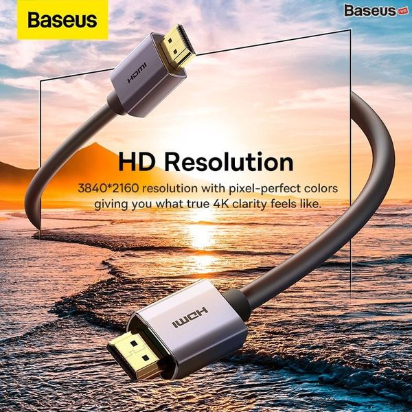 Cáp HDMI 4K Cao Cấp Baseus High Definition Series Graphene HDMI to HDMI  Adapter Cable