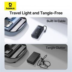 Pin Dự Phòng Tích Hợp Cáp Sạc Dây Rút Gọn Baseus Free2Pull 10000mAh 30W