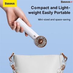 Quạt Mini Cầm Tay Baseus Flyer Turbine Handheld Fan 2000mAh (Tích hợp cáp sạc Lightning cho iPhone）