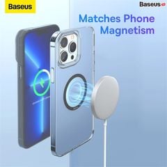Vòng Kim Loại MagSafe Baseus Halo Series Magnetic Metal Ring cho iPhone 13/12 Series (Bộ 2 miếng, Hút nam châm, Dùng cho phụ kiện MagSafe Apple)