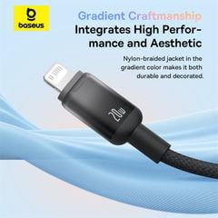 Cáp Sạc Nhanh C to Lightning Baseus Discolor Series 20W (480Mbps)