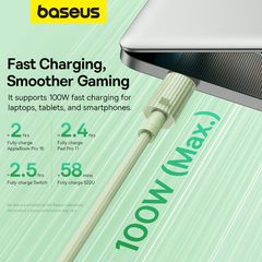 Cáp Sạc Nhanh Baseus Habitat Series Type-C to Type-C 100W Cho iPhone 15 Samsung Macbook Laptop (Fast Charging & Data Cable)