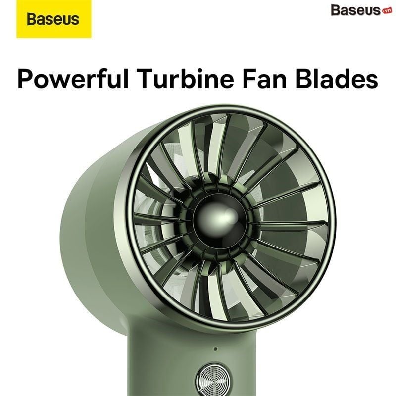 Quạt Mini Cầm Tay Baseus Flyer Turbine Handheld Fan 2000mAh (Tích hợp cáp sạc Lightning cho iPhone）