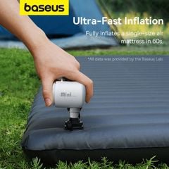 Máy Bơm Hơi Mini Cầm Tay Baseus PocketGo Portable Air Pump (230L/min 3500Pa)